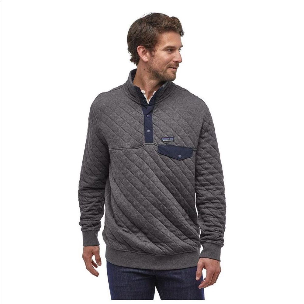 Men's Cotton Quilt Snap-T Pullover